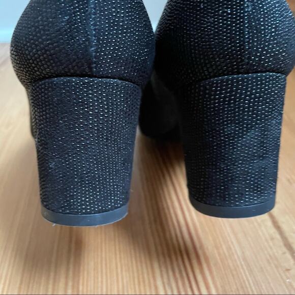 Stuart Weitzman black textured tortoise shell tip pump SIZE 7M - Picture 4 of 8